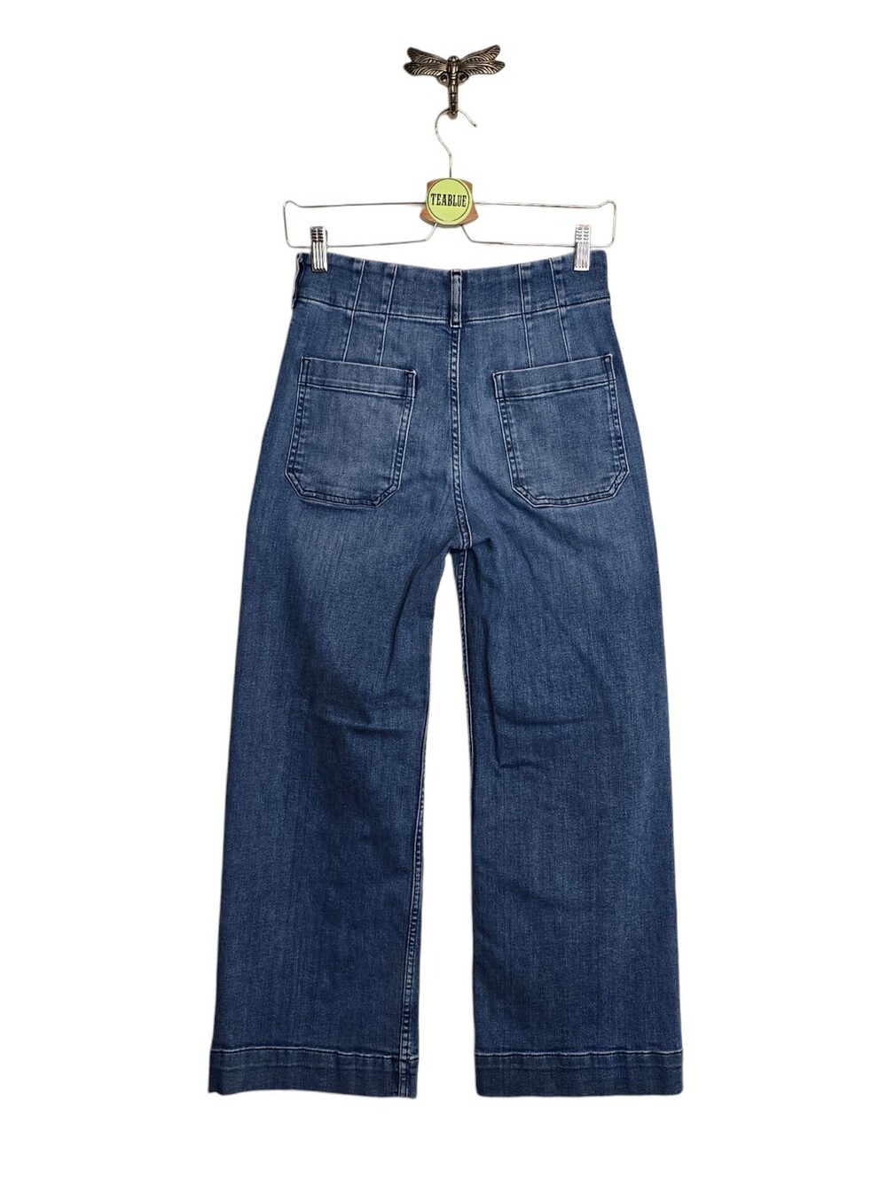 Maeve The Colette Crop High-Rise Wide-Leg Jean 26 Anthropologie Denim - Picture 3 of 13